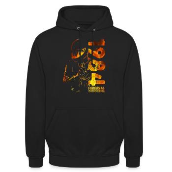 40. Geburtstag Jahrgang 1984 Motorradfahrer Biker - Unisex Hoodie - Schwarz - Vorne - Alina (178cm) & Michal (187cm)