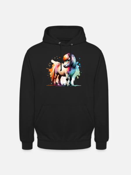 Isländer Geschenk Island Pferde - Unisex Hoodie - Schwarz