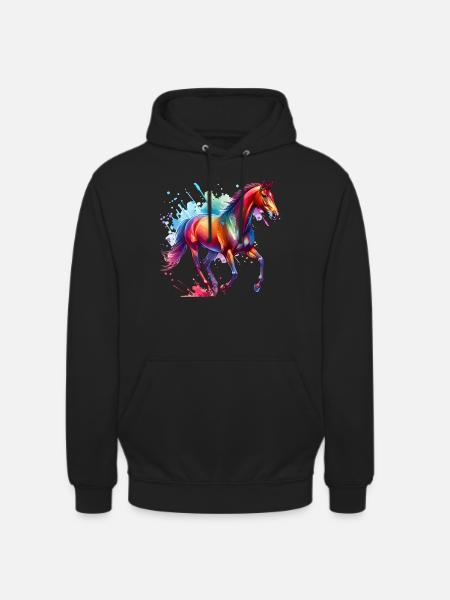 Irisches Zugpferd Geschenk Pferd - Unisex Hoodie - Schwarz