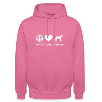 Whippet - Unisex Hoodie - Pink - Vorne - Alina (178cm) & Michal (187cm)