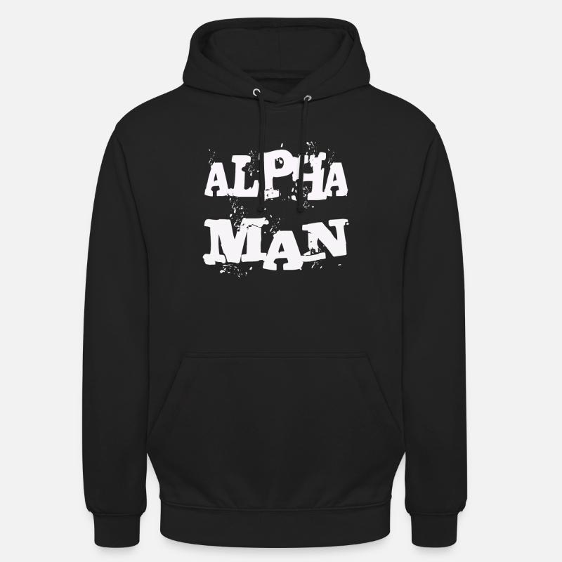 ALPHA MANN - Unisex Hoodie - Schwarz