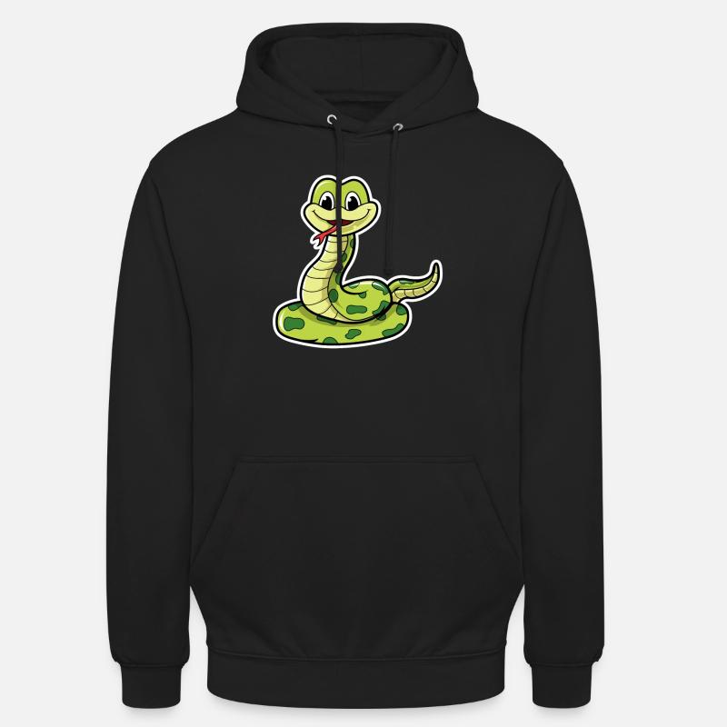 Serpent doux - Sweat-shirt à capuche unisexe - noir