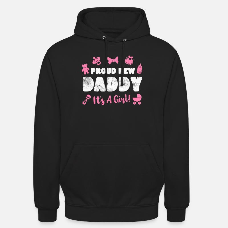 Vater Vaterschaft Baby Geburt - Unisex Hoodie - Schwarz