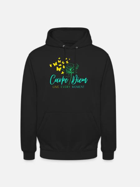 Carpe Diem VIVEZ CHAQUE INSTANT - Sweat-shirt à capuche unisexe - noir