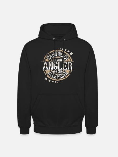 Angler Angeln - Unisex Hoodie - Schwarz
