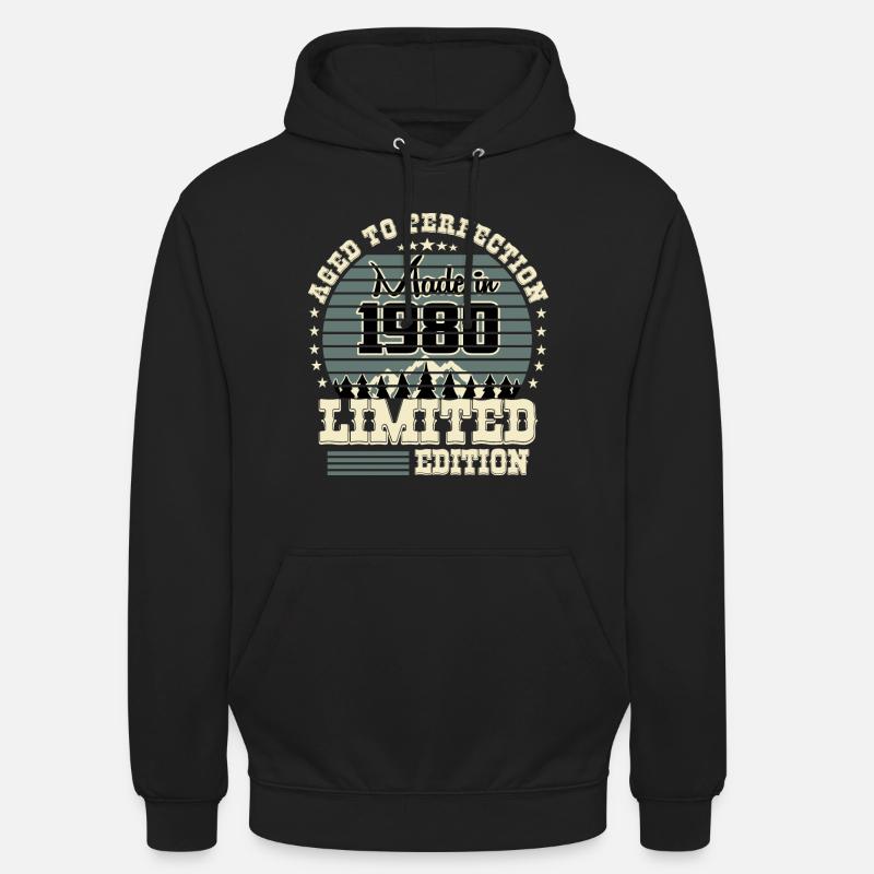Édition limitée 1980 - Sweat-shirt à capuche unisexe - noir