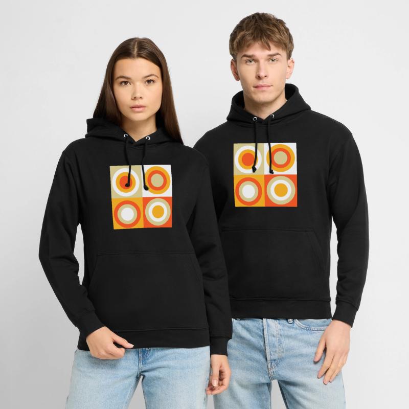70s Pattern Circles Squiggle Unisex Hoodie