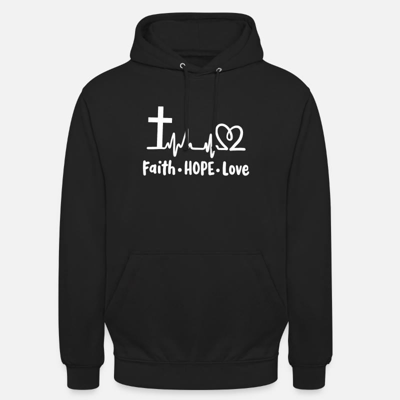 Christlich Glaube Religiös - Unisex Hoodie - Schwarz