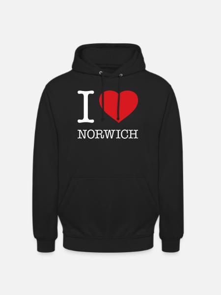 I LOVE NORWICH - Unisex Hoodie - black