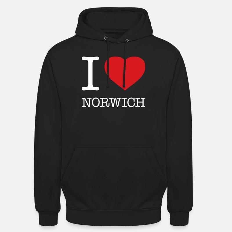 J’ADORE NORWICH - Sweat-shirt à capuche unisexe - noir