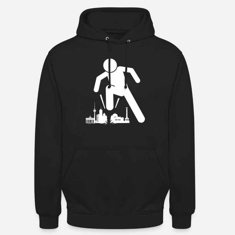Berlin is ugly skyline - Unisex Hoodie - black