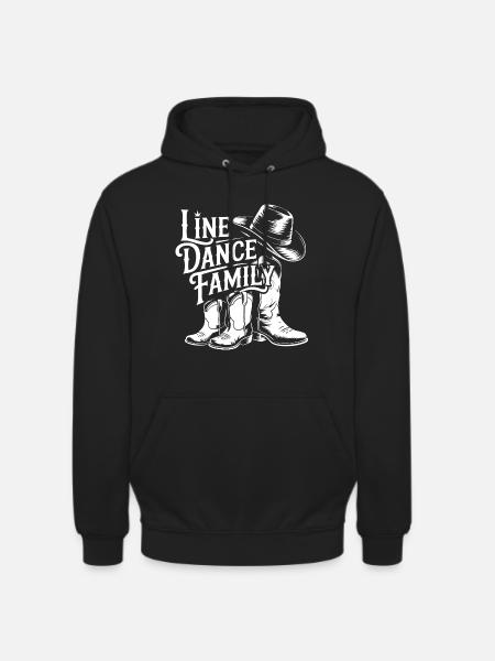 Line Dance Family Boots - Unisex Hoodie - black