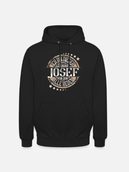Josef - Unisex Hoodie - Schwarz
