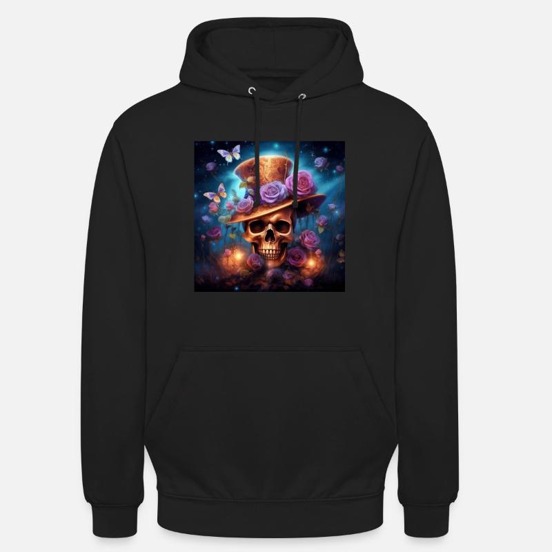 SCHÄDEL FANTASY SCHÄDEL SCHÄDEL SCHÄDEL - Unisex Hoodie - Schwarz
