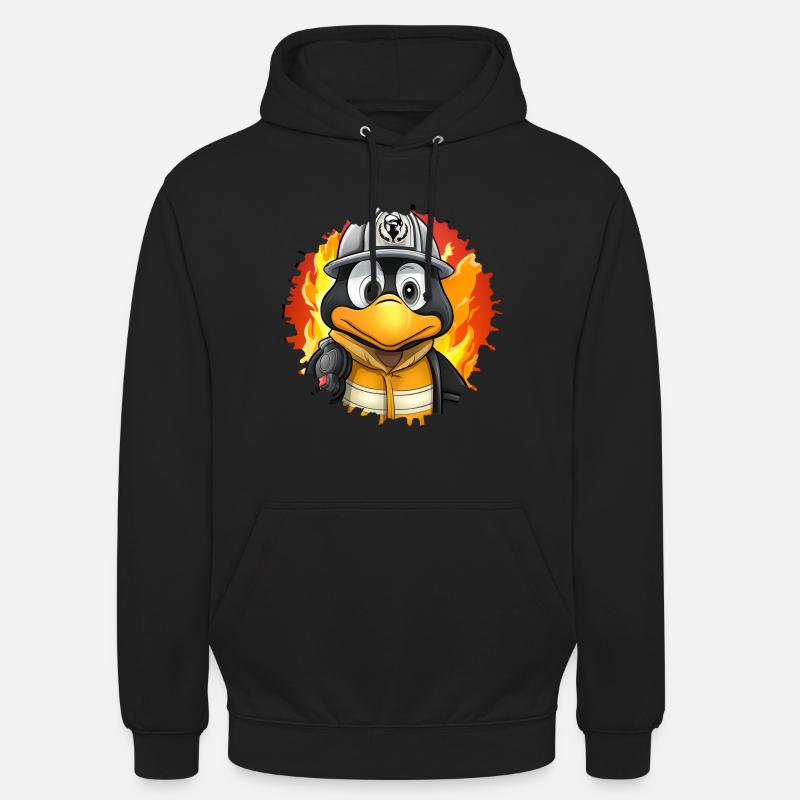 Penguin Fire Brigade - Unisex Hoodie - black