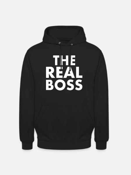 The real boss - Unisex Hoodie - black
