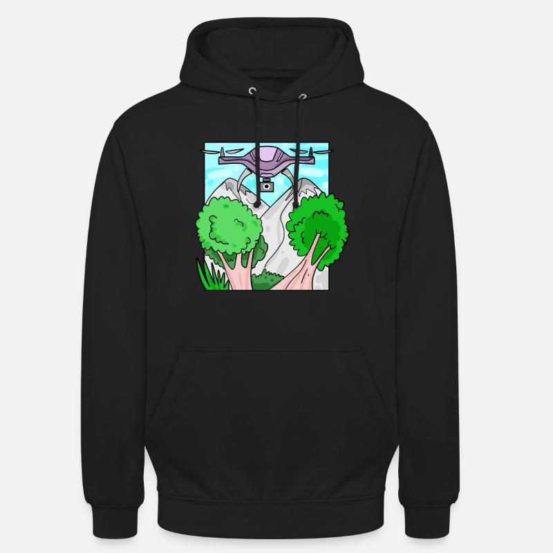 Drone Drone Drones - Unisex Hoodie - black