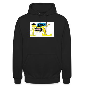 Guirlande - Sweat-shirt à capuche unisexe - noir - Devant - Alina (178cm) & Michal (187cm)