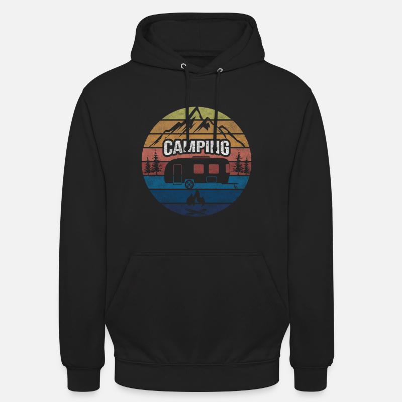 Camping hobby camping caravan caravan gift - Unisex Hoodie - black