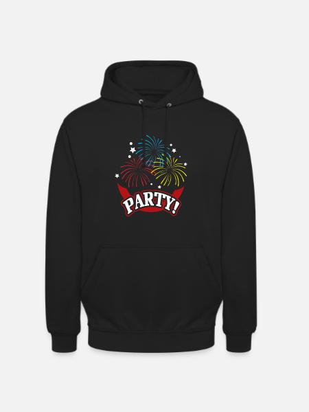Party Silvester - Unisex Hoodie - Schwarz