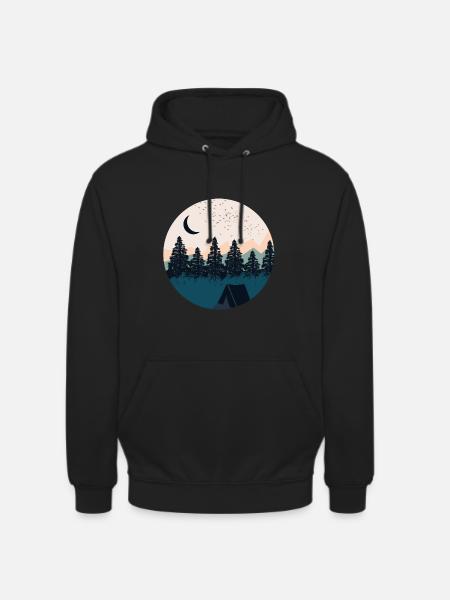 Mountains and nature - Unisex Hoodie - black
