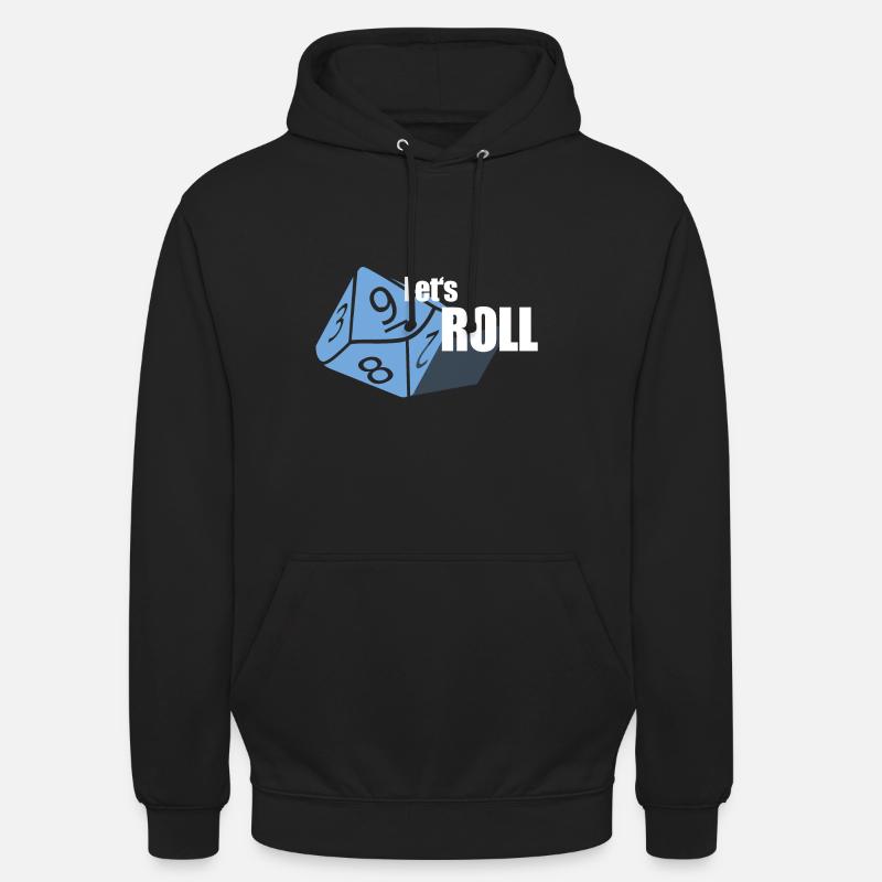 Roll Dice - Board Game - Board Game Evening - Unisex Hoodie - black