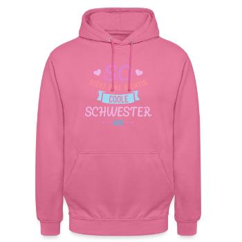 Sœur - Sweat-shirt à capuche unisexe - rose - Devant - Alina (178cm) & Michal (187cm)