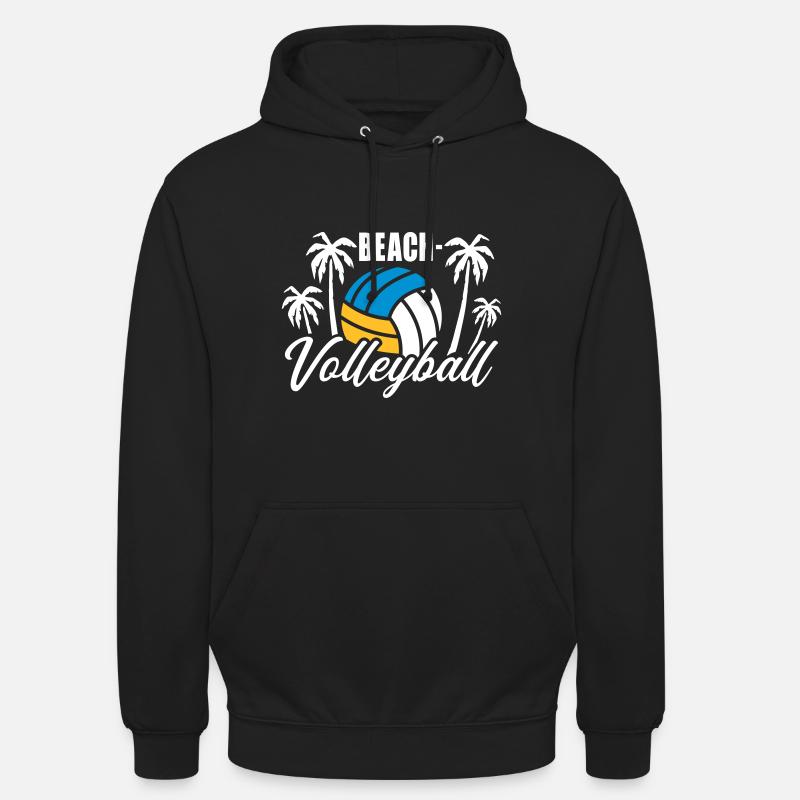 Beach-volley - Sweat-shirt à capuche unisexe - noir