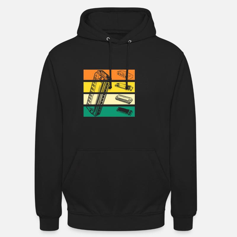 Harmonica Harmonica - Sweat-shirt à capuche unisexe - noir