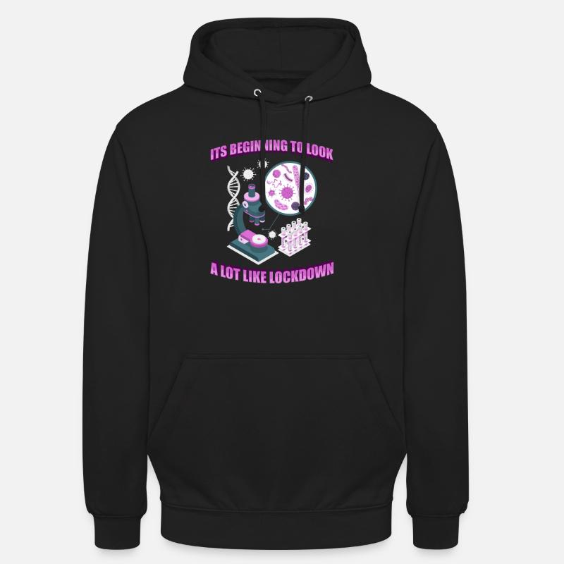 Biologie Biologiste Microscope - Sweat-shirt à capuche unisexe - noir