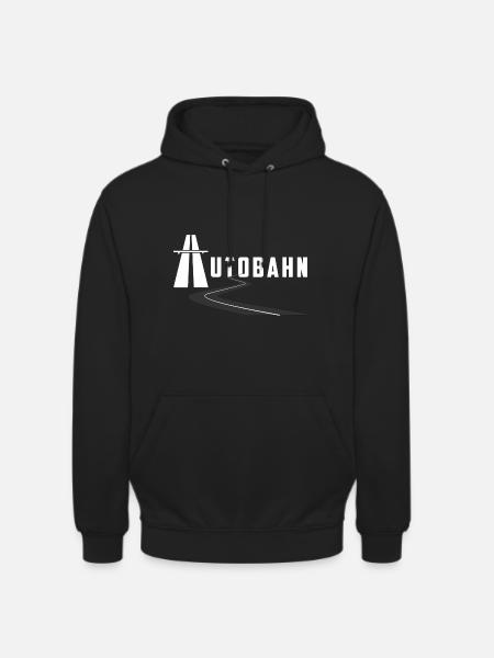 Autobahn mit Straße - Unisex Hoodie - Schwarz