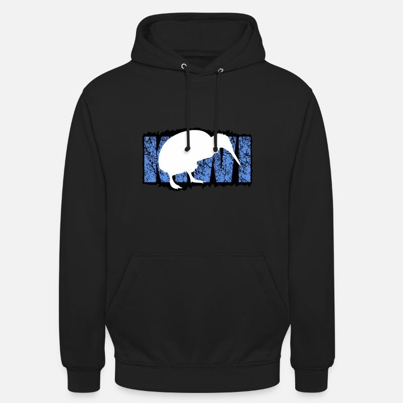 kiwi - Sweat-shirt à capuche unisexe - noir