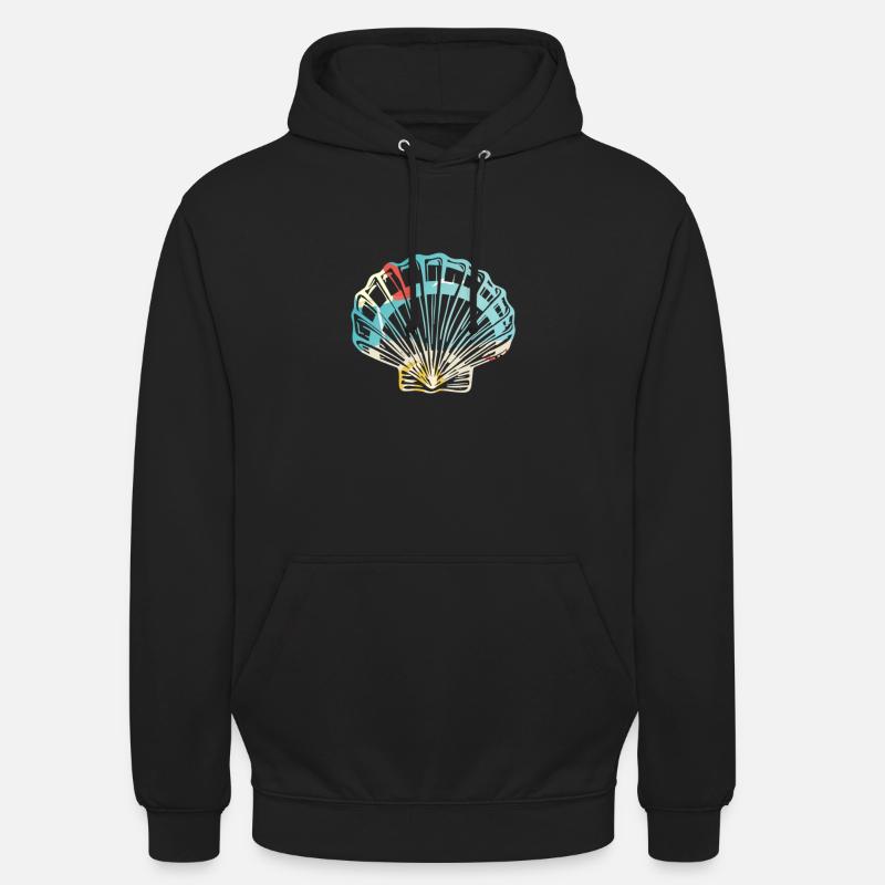 Coquillage avec vide11 - Sweat-shirt à capuche unisexe - noir