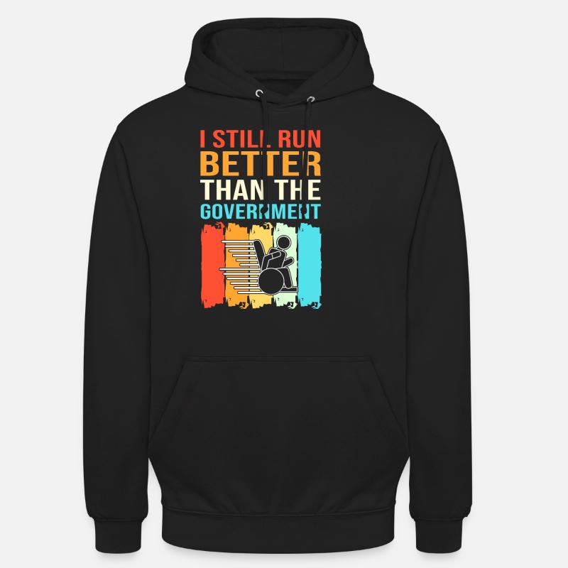 Rollstuhl - Unisex Hoodie - Schwarz