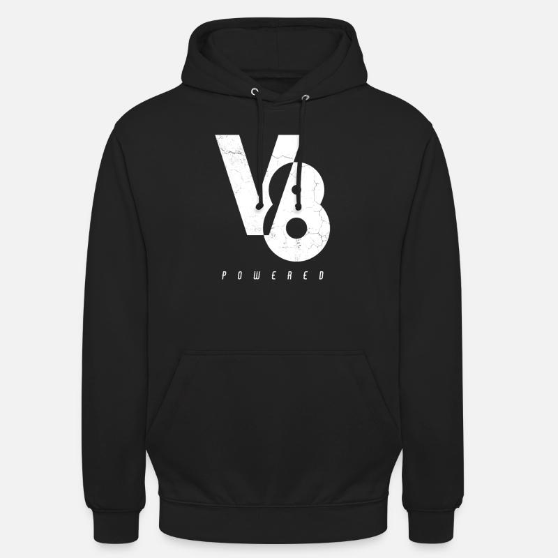 V8 Engine Engine Powered - Unisex Hoodie - black
