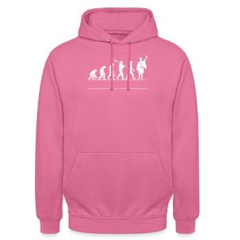 Evolution du baccalauréat - Sweat-shirt à capuche unisexe - rose - Devant - Alina (178cm) & Michal (187cm)