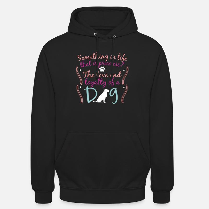 Hund Hündchen Hunde Geschenk Geschenkidee - Unisex Hoodie - Schwarz