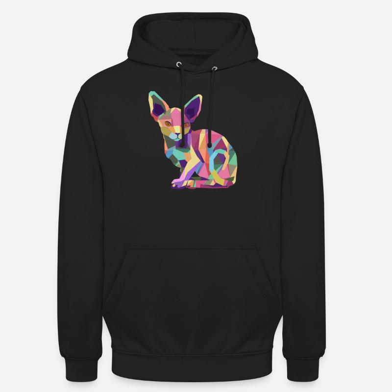 Idée cadeau chat Sphynx chats Chat Sphynx - Sweat-shirt à capuche unisexe - noir