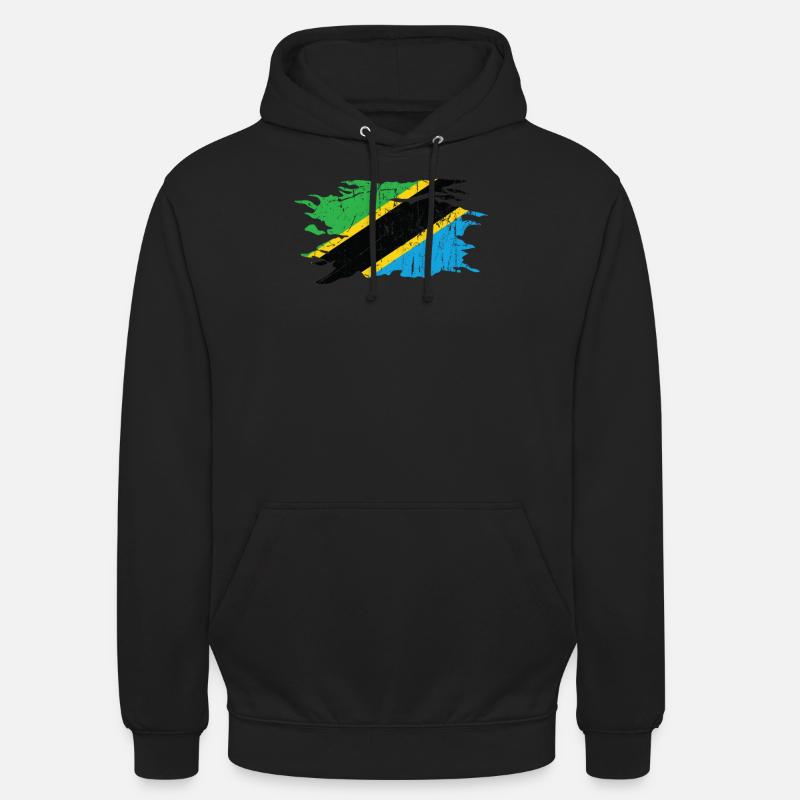 Tanzanie - Sweat-shirt à capuche unisexe - noir