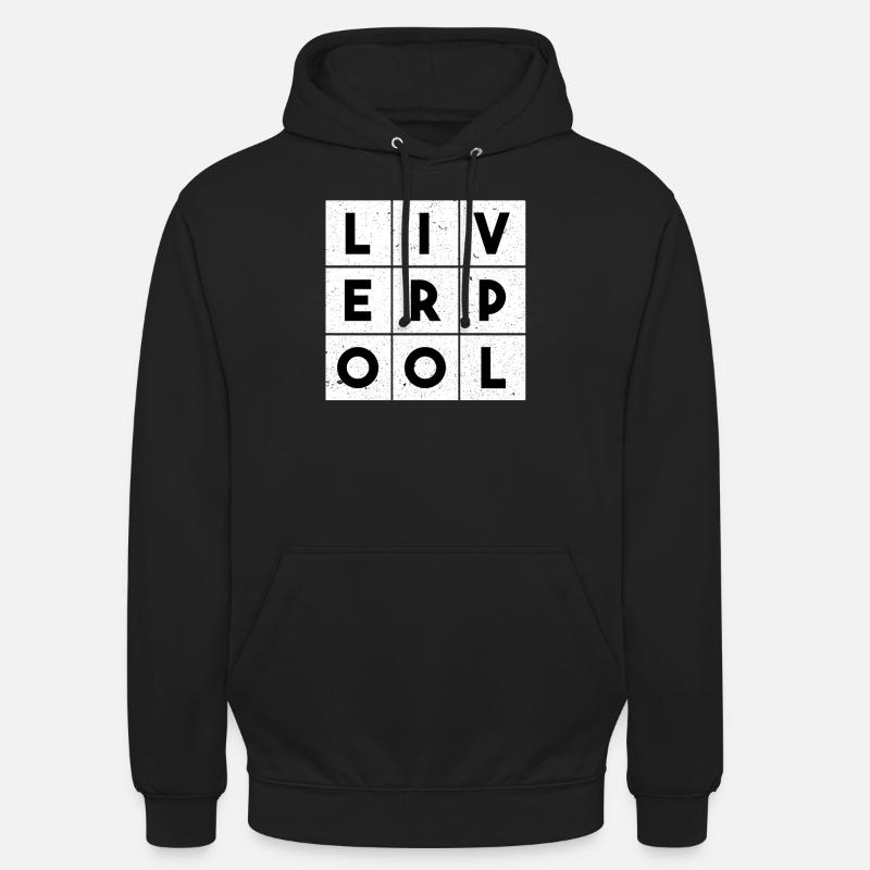 Liverpool - Sweat-shirt à capuche unisexe - noir