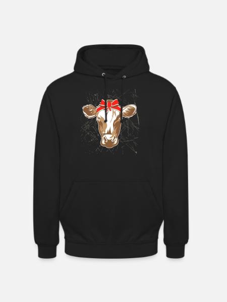 Kuh Halstuch - Unisex Hoodie - Schwarz