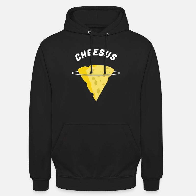 Fromage au fromage Jésus - Sweat-shirt à capuche unisexe - noir
