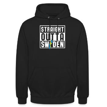 Schweden - Unisex Hoodie - Schwarz - Vorne - Alina (178cm) & Michal (187cm)