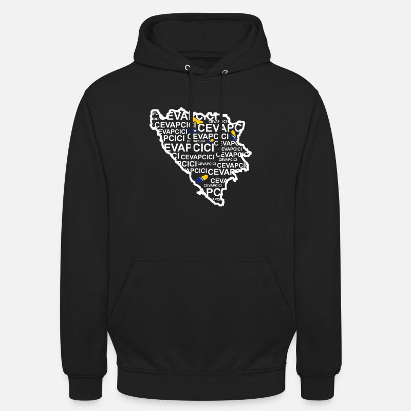 Cevapcici Bosnien Hackfleisch Wurst - Unisex Hoodie - Schwarz