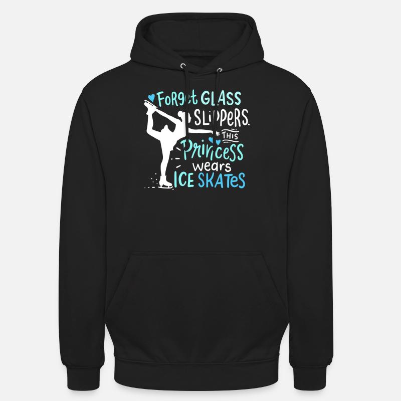 Patineur sur glace - Sweat-shirt à capuche unisexe - noir