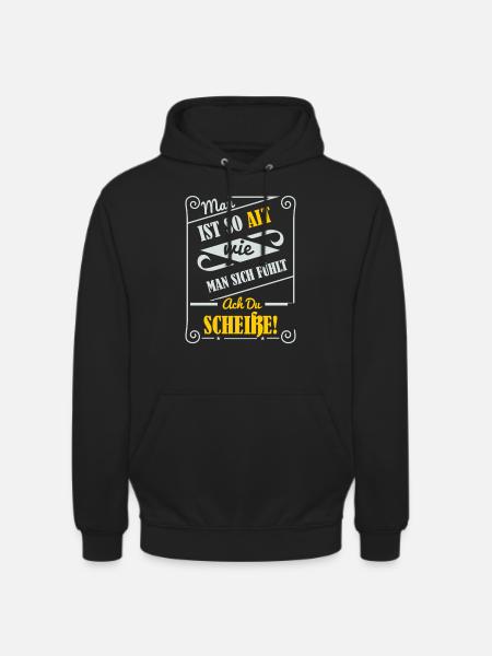 Älter werden, Alter, Alt - Unisex Hoodie - Schwarz