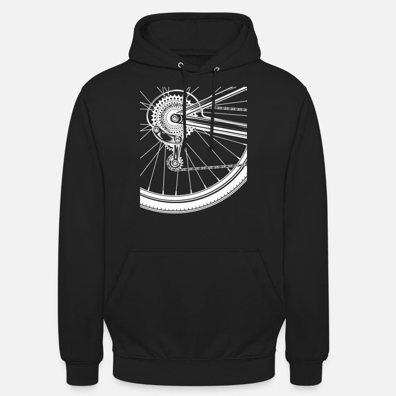VTT - Sweat-shirt à capuche unisexe - noir