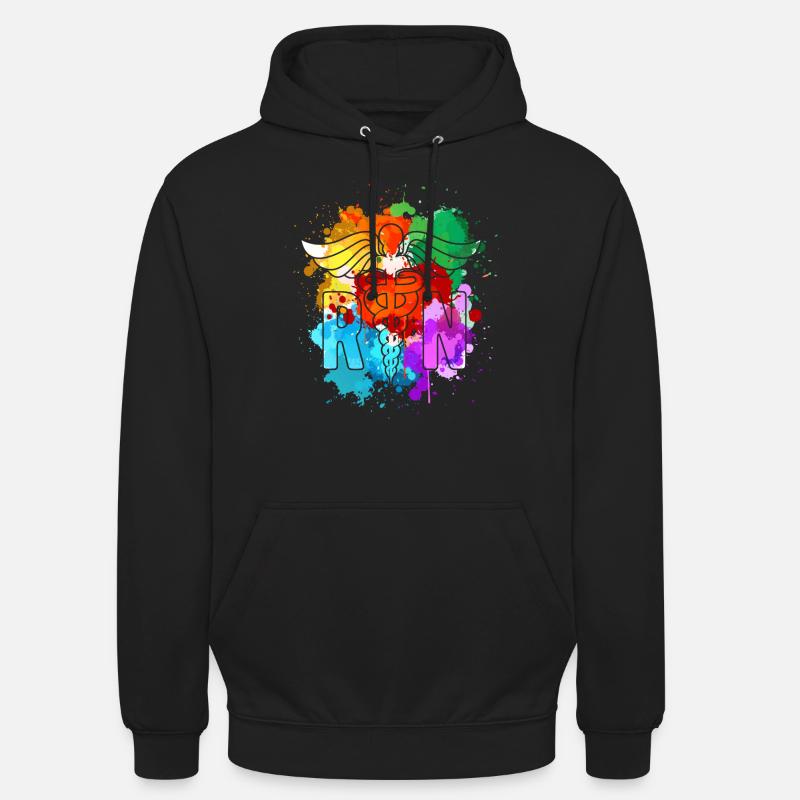 Infirmière infirmière - Sweat-shirt à capuche unisexe - noir