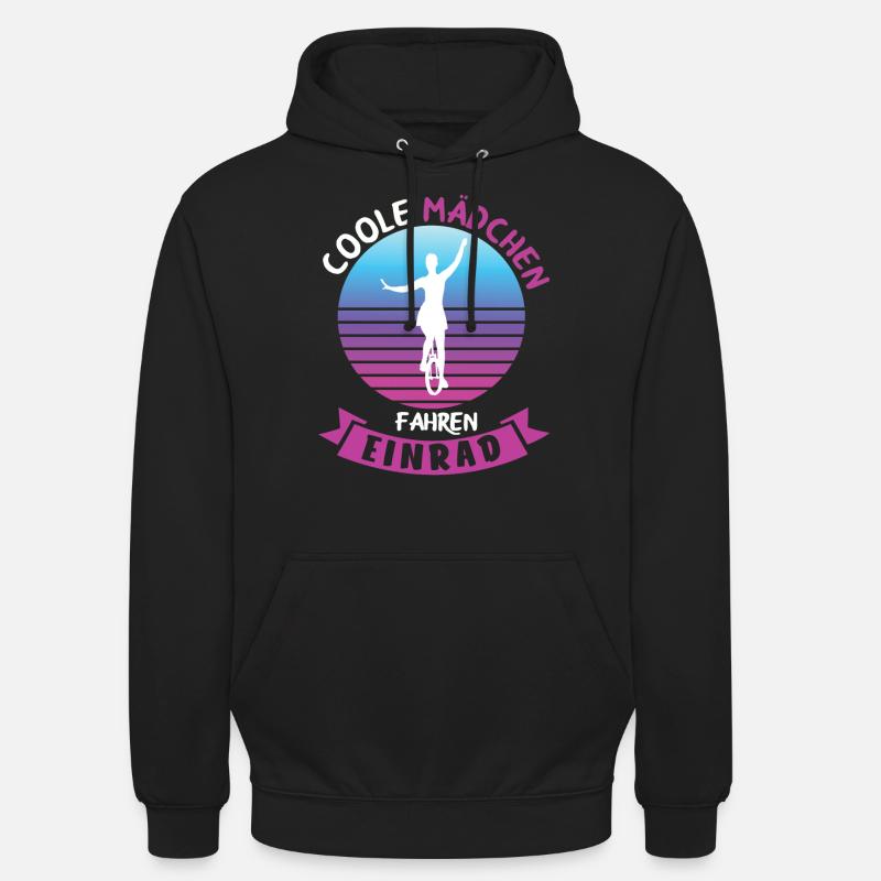 Einrad Unicycle Einradfahrerin Geschenkidee - Unisex Hoodie - Schwarz