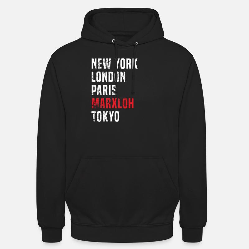 Marxloh - Sweat-shirt à capuche unisexe - noir
